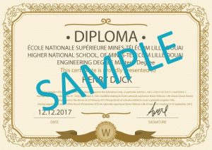 certified diploma translation sample