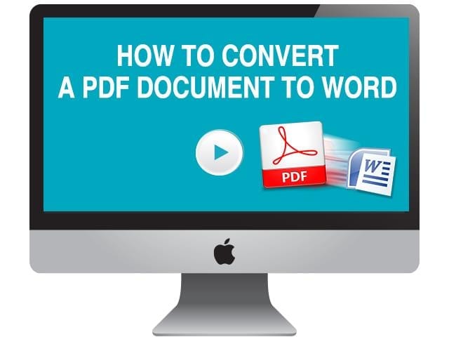 How to convert a PDF file to Word