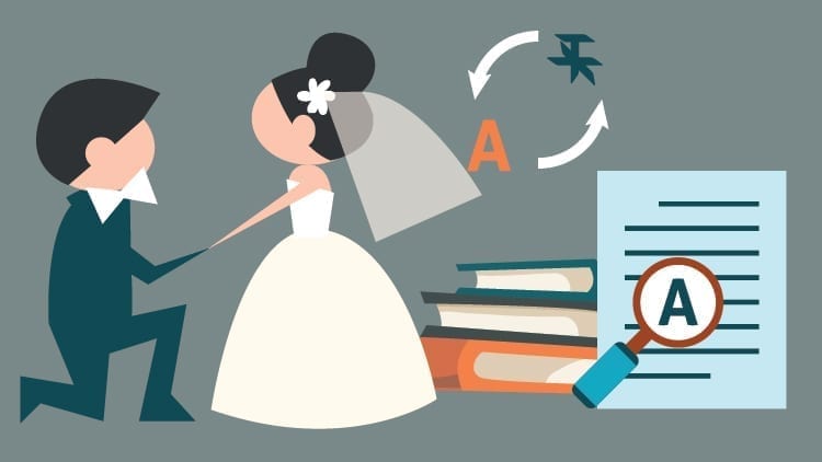 Where to get marriage certificate translation template