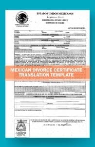 mexican divorce certificate translation template mexican divorce certificate translation template