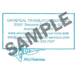 CERTIFIED TRANSLATION STAMP CERTIFIED TRANSLATION STAMP