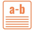 a-b icon a-b icon